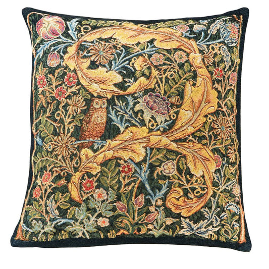 Kissenhülle Owl and Pigeon nach John Henry Dearle – Gobelindesign