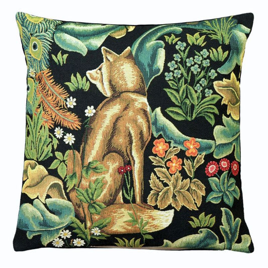 Kissenhülle „Der Fuchs – The Forest“ nach William Morris | Gobelin 45x45