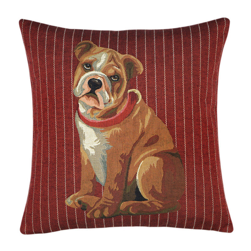 Gobelin Kissenhülle Englische Bulldogge – 45×45