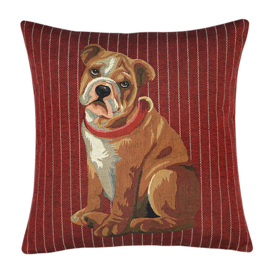 Gobelin Kissenhülle Englische Bulldogge – 45×45