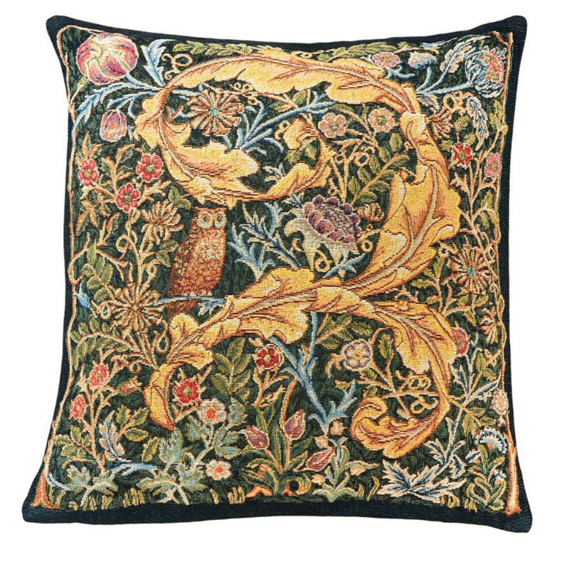 Kissenhülle Owl and Pigeon nach John Henry Dearle – Gobelindesign