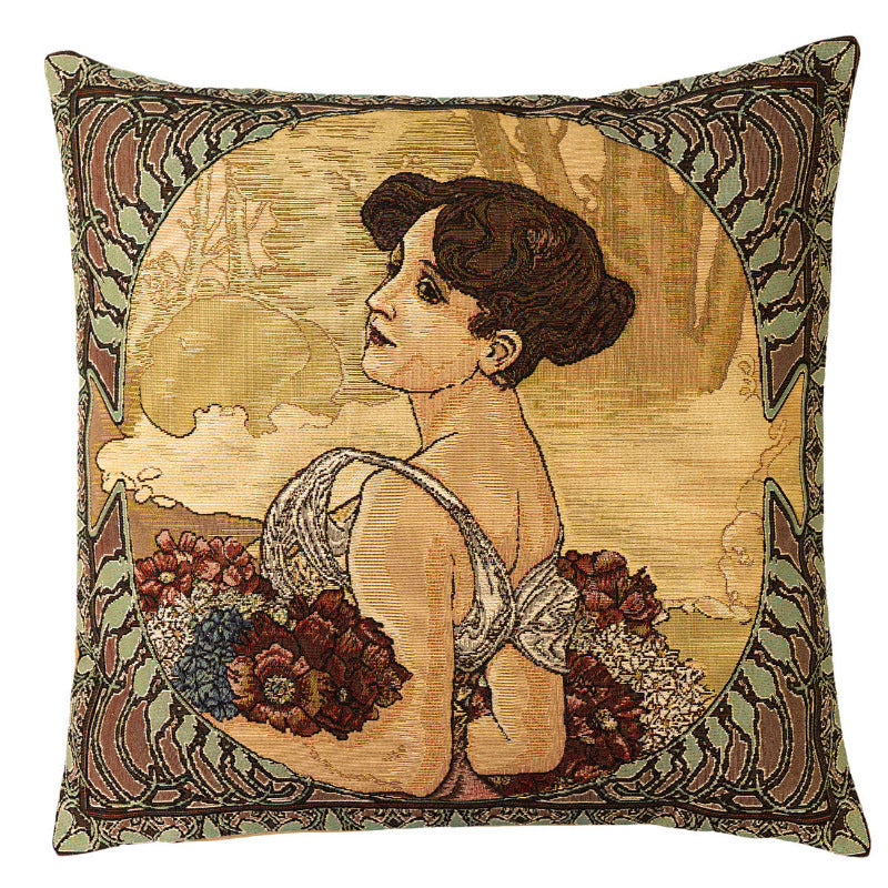 Gobelin Kissenhülle Der Sommer Mucha 45x45