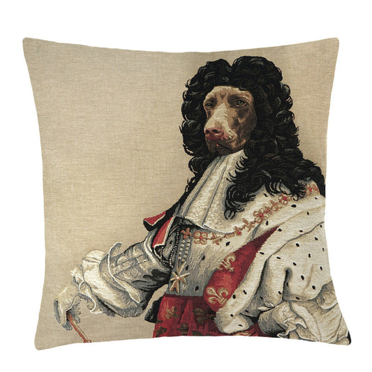 Gobelin Kissenhülle Labrador King Louis XIV – 45×45