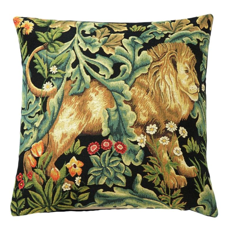 Kissenhülle Der Löwe – William Morris Gobelin Motiv, 45x45 cm