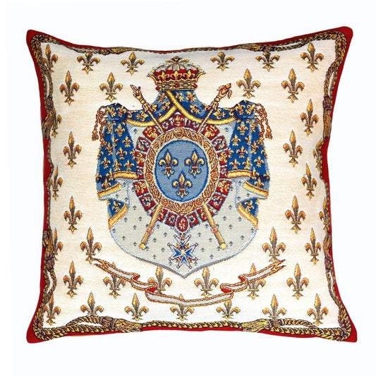 Gobelin Kissenhülle Marie-Antoinette Wappen 45x45