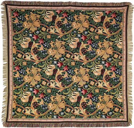 Gobelin Tischdecke Golden Lily William Morris 140x140