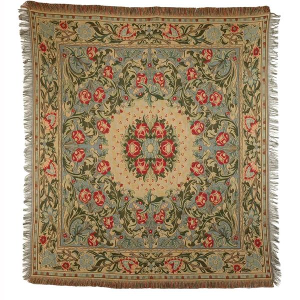 Gobelin Tischdecke Maeva nach William Morris 140x140 cm