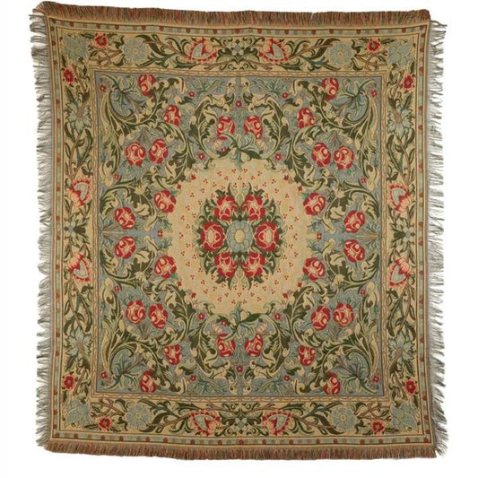 Gobelin Tischdecke Maeva nach William Morris 140x140 cm