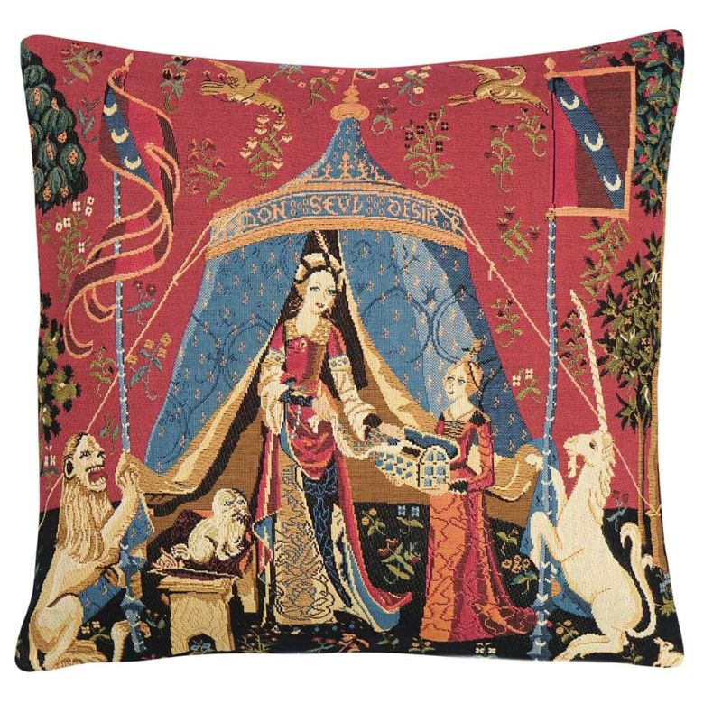 Gobelin Kissenhülle „Lady and the Unicorn – My Desire“ 