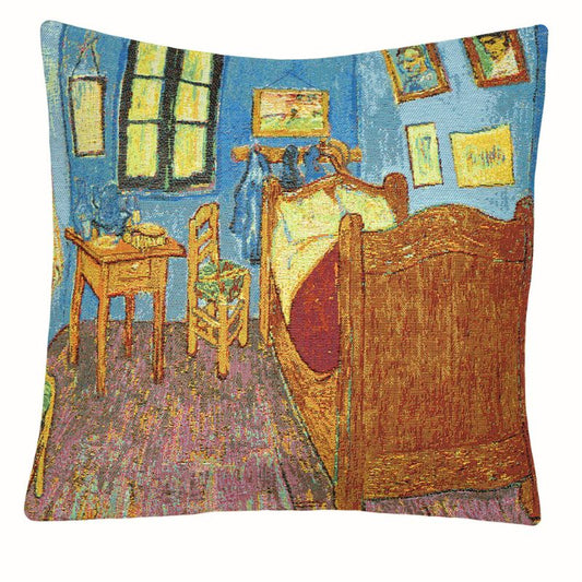 Gobelin Kissenhülle „Schlafzimmer in Arles“ – Van Gogh 45x45 cm