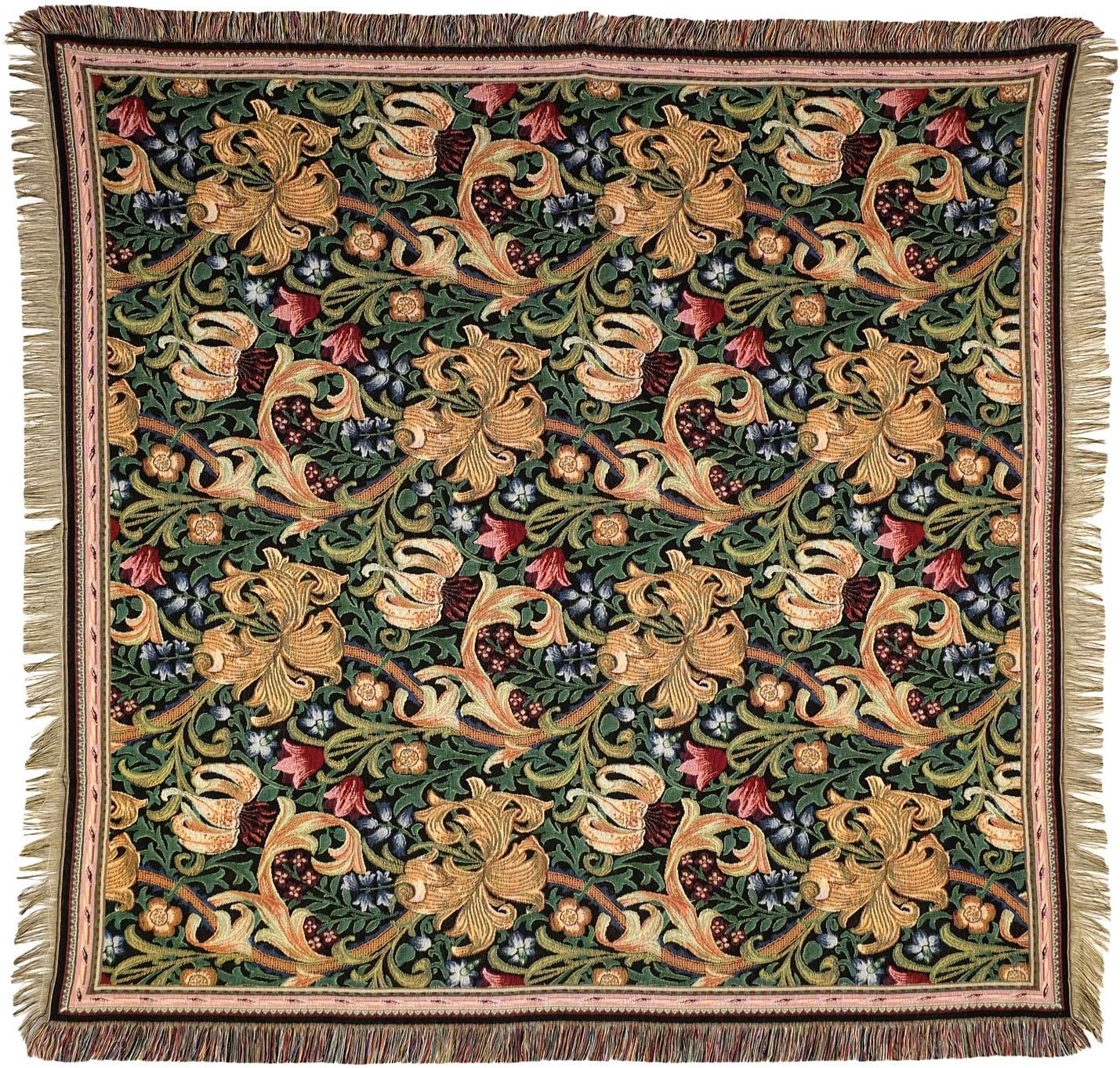 Gobelin Tischdecke Golden Lily William Morris 140x140