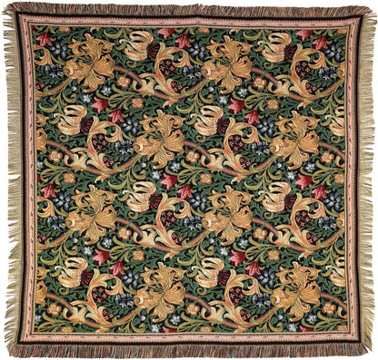 Gobelin Tischdecke Golden Lily William Morris 140x140