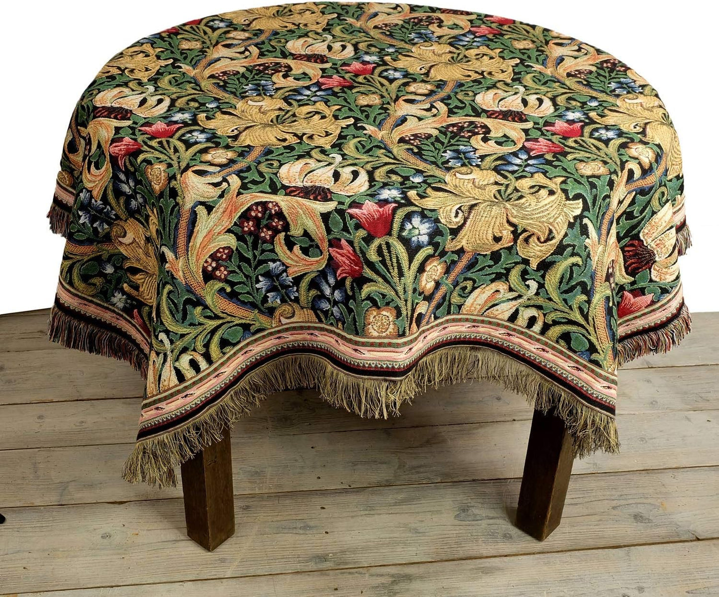 Gobelin Tischdecke Golden Lily nach William Morris 150 x 150