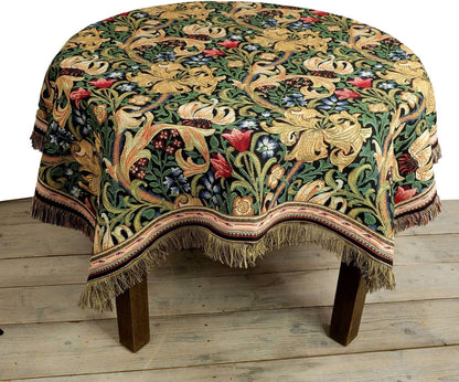 Gobelin Tischdecke Golden Lily nach William Morris 150 x 150