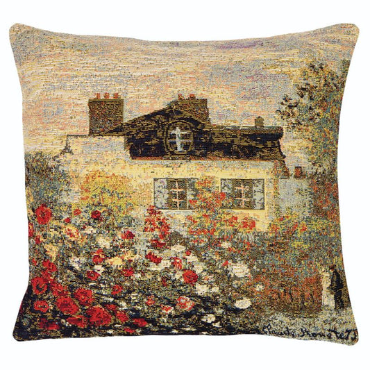 Gobelin Kissenhülle Haus des Malers – Monet Kunstmotiv 45x45