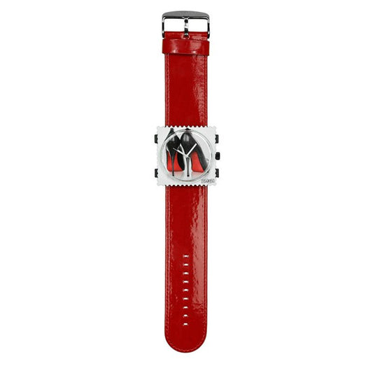 STAMPS komplette Uhr High Heels auf Lackarmband rot