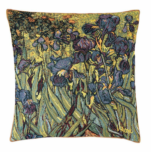 Gobelin Kissenhülle „Irises“ rechter Ausschnitt – Van Gogh 45x45 cm