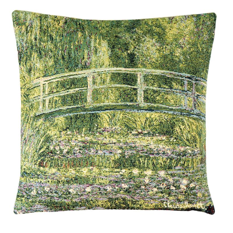 Kissenhülle Die Brücke von Giverny nach Monet – Gobelin 45×45