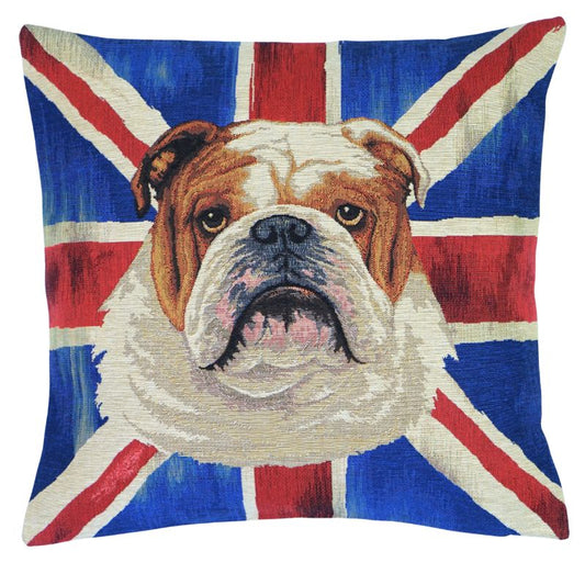 Kissen Gobelin Union Jack Bulldogg
