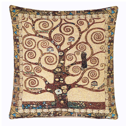 Klimt Kissenhülle „Der Lebensbaum“ – Gobelin 45x45 cm
