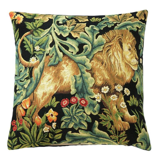 Kissenhülle Der Löwe – William Morris Gobelin Motiv, 45x45 cm