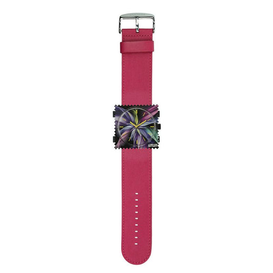 STAMPS komplette Uhr  Magic Blossom auf pinkfarbenem Armband