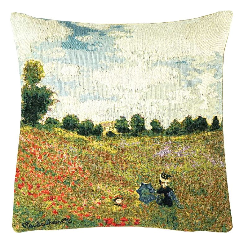 Gobelin Kissenhülle Mohnfeld bei Argenteuil 