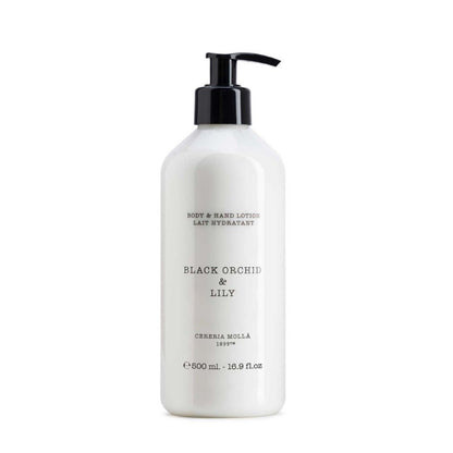 weißer Pumpspender für Körperlotion Black Orchid Lily