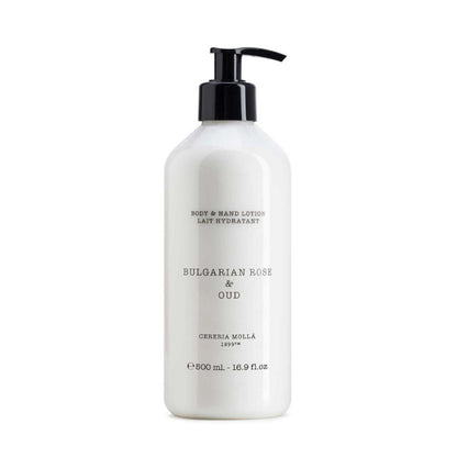 Handlotion im Spender Bulgarian Rose und Oud