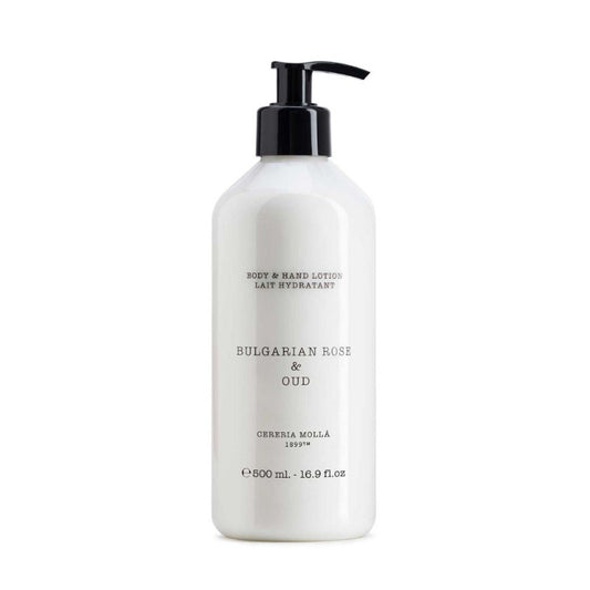 Handlotion im Spender Bulgarian Rose und Oud