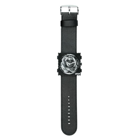 STAMPS komplette Uhr Zifferblatt Mystic Garden auf Armband schwarz