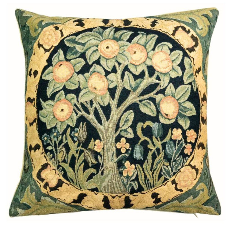 Kissenhülle Orangenbaum – stilvolles Gobelin-Design 45x45 cm