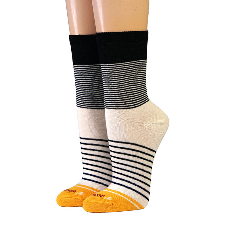 Ruban Rouge Damensocken Streifen