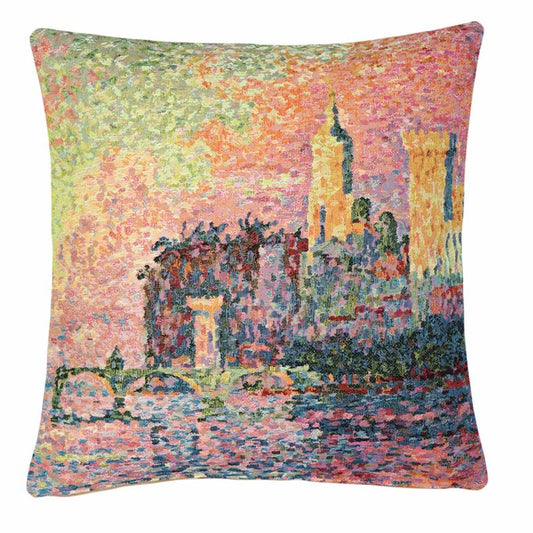 Gobelin Kissenhülle Château des Papes – Paul Signac 45x45