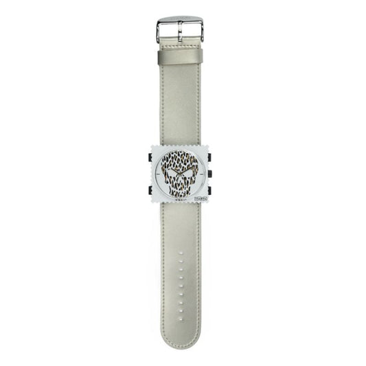 STAMPS Uhr komplett - Zifferblatt Skully Leo mit Armband Glossy Titan
