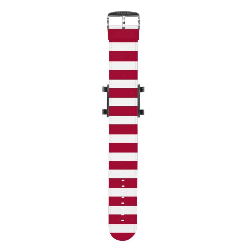 STAMPS gestreiftes Armband rot-weiss