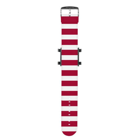 STAMPS gestreiftes Armband rot-weiss
