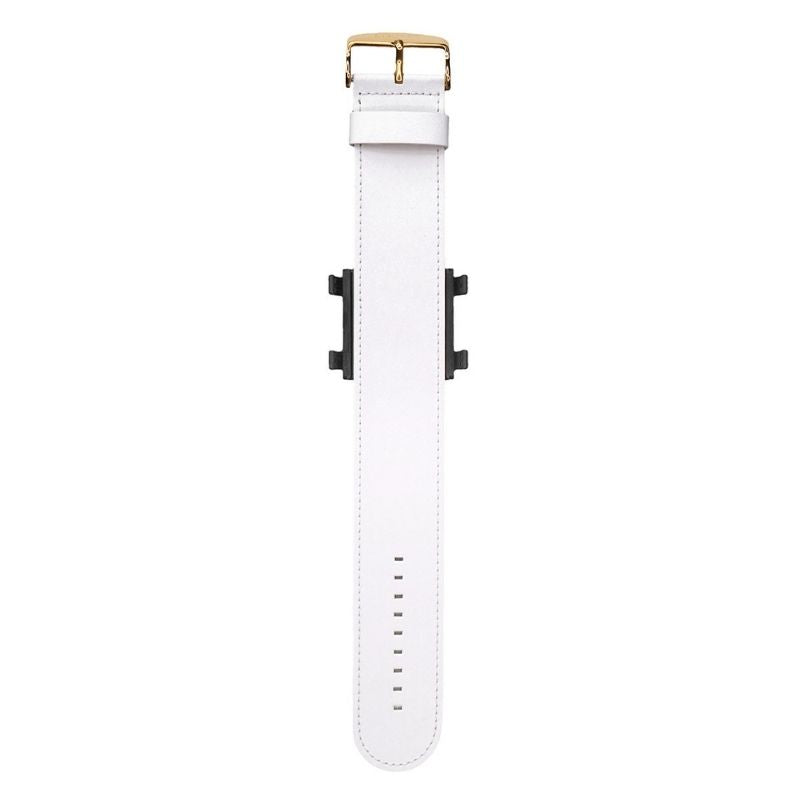STAMPS Armband weiß mit goldener Schließe