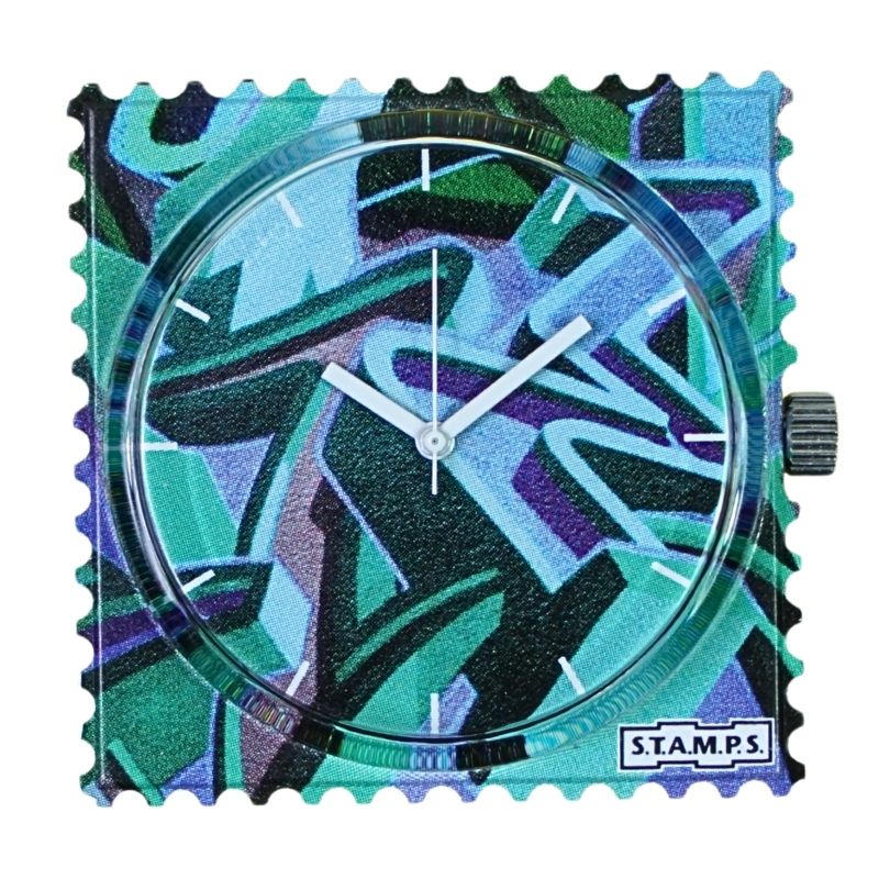 STAMPS Zifferblatt Motiv Street Art