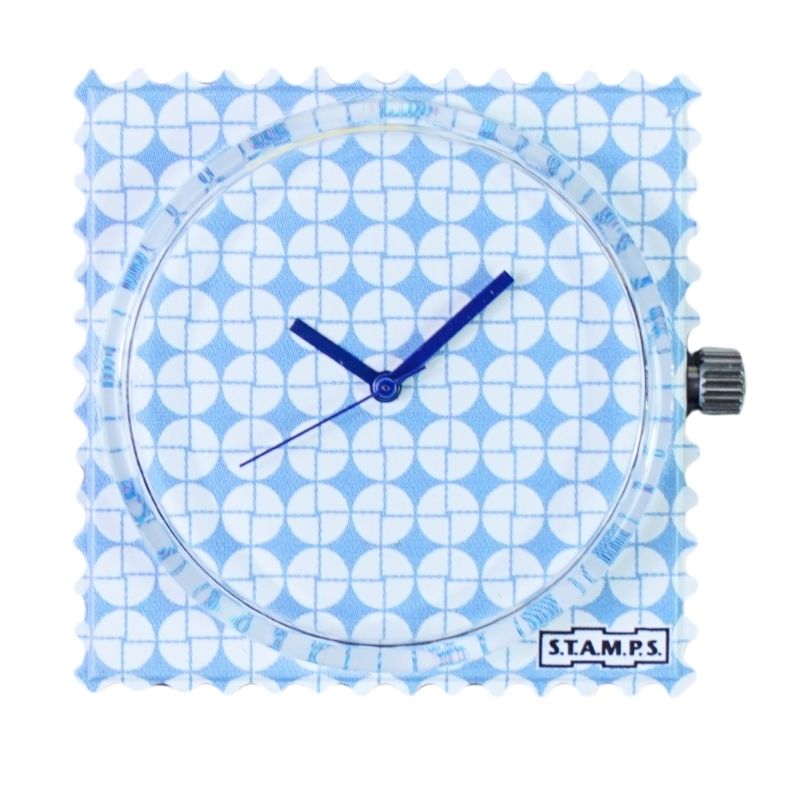 STAMPS Zifferblatt Motiv Blue Pattern