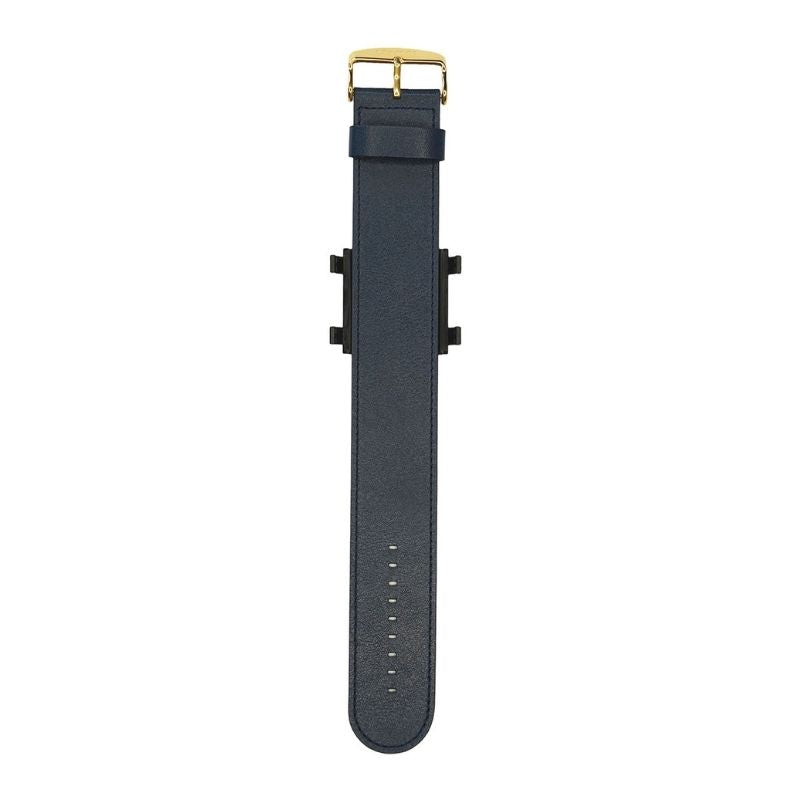 STAMPS Lederarmband dunkelblau goldene Schließe