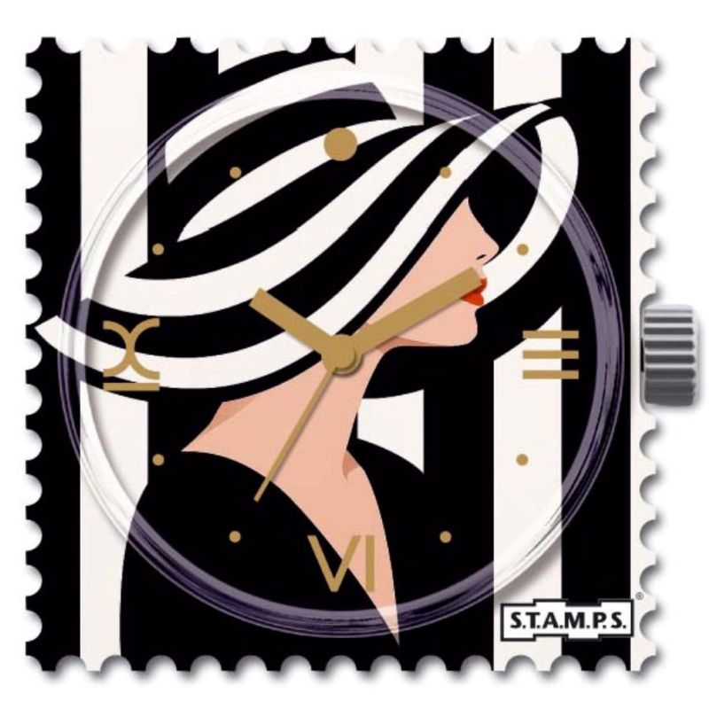 STAMPS Zifferblatt Dame mit Hut