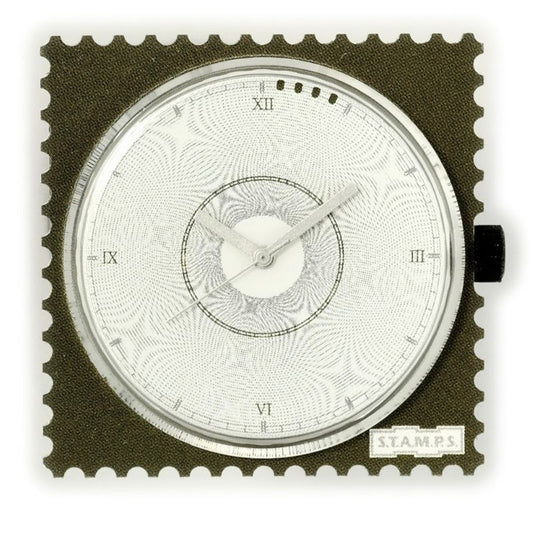 STAMPS Zifferblatt Clock Oliv