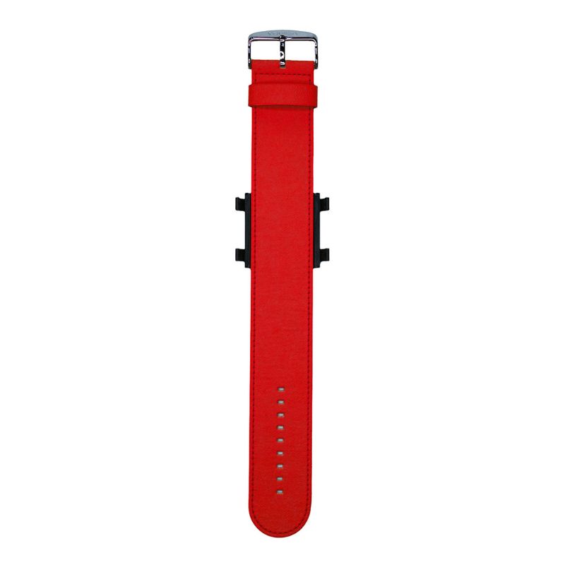 STAMPS Armband leuchrtend rot aus Holzfasern
