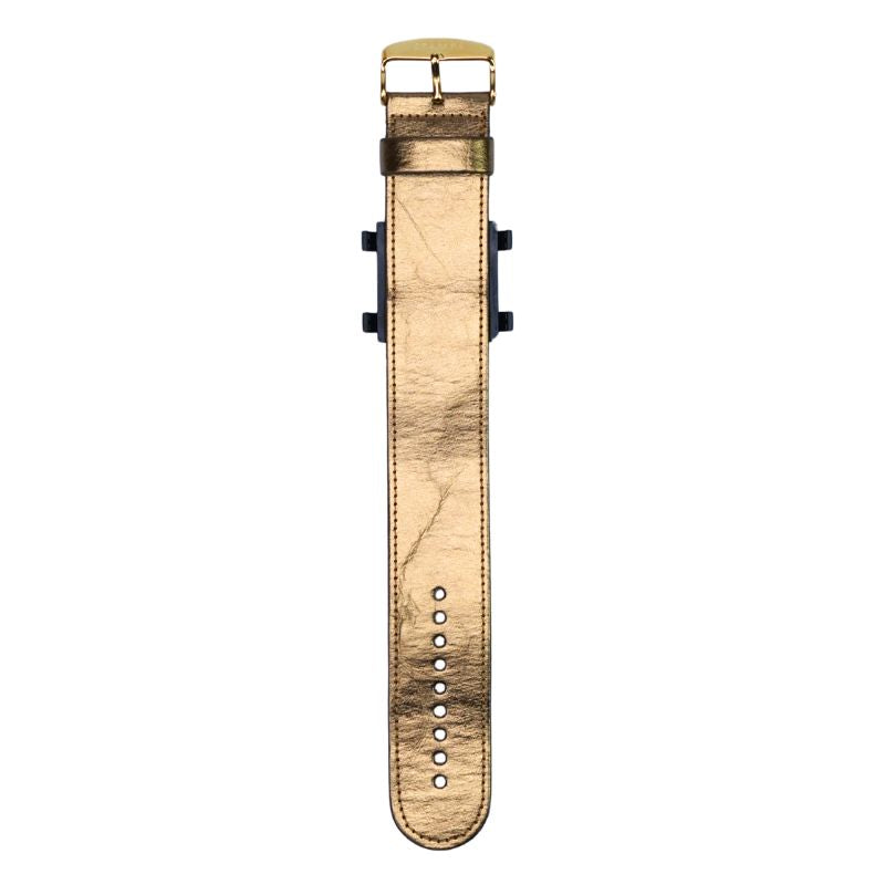 STAMPS goldenes Armband aus Holzfasern