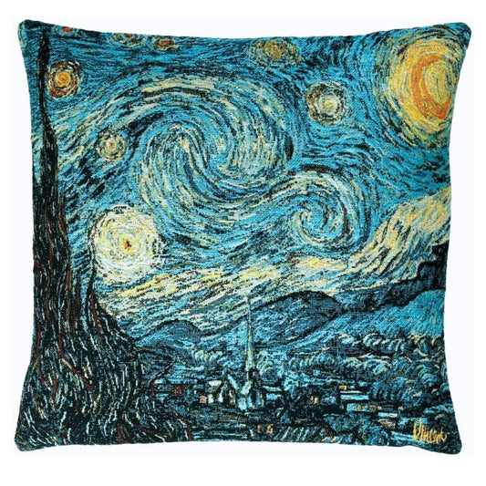 Gobelin Kissenhülle „Sternennacht“ – Van Gogh 45x45 cm