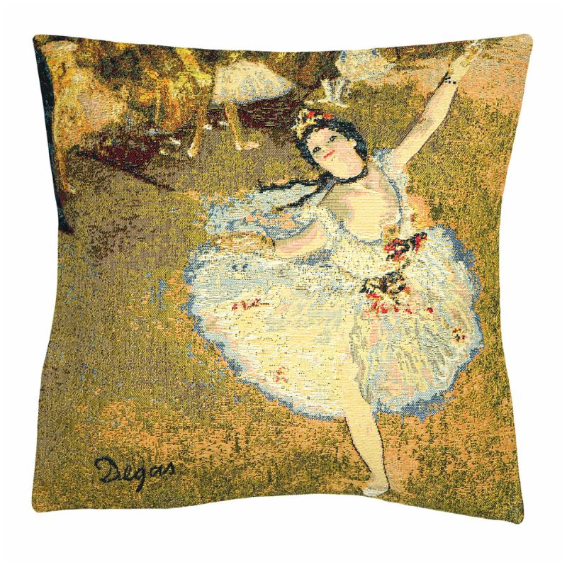 Kissenhülle Degas Tänzerin – Gobelin Kunstkissen 45x45 cm