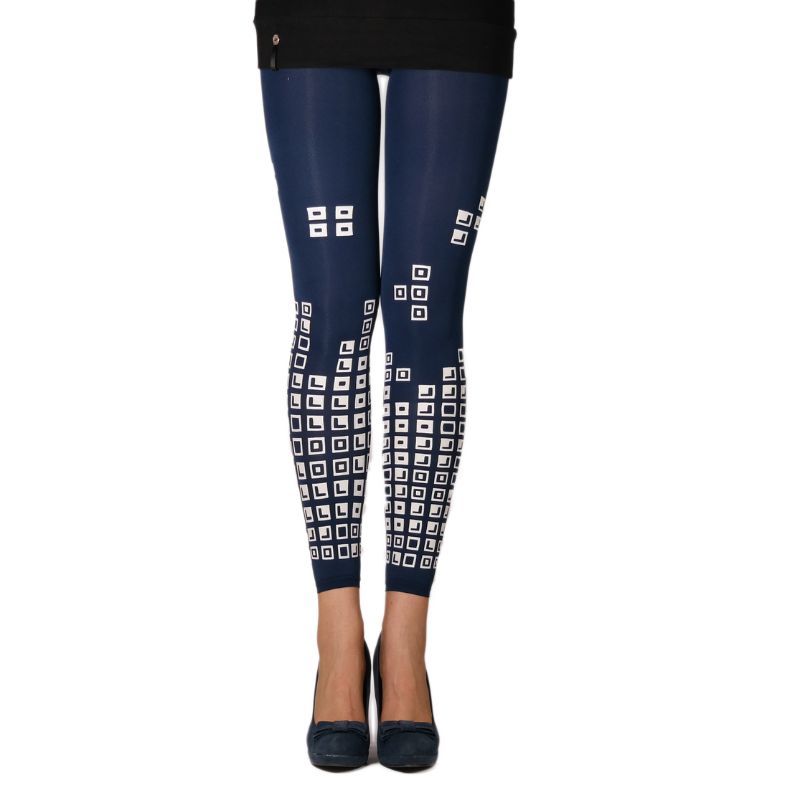 Zohara- Art on Tights, Leggings 120 DEN marine one Size 38-42