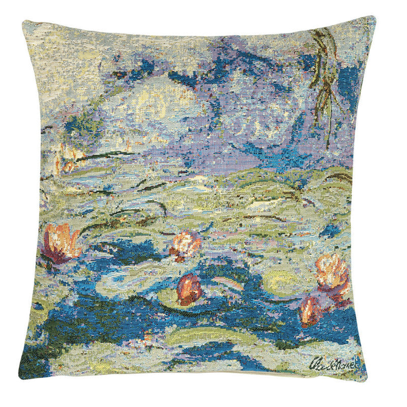 Kissenhülle Gobelin Seerosen nach Monet – 45x45 cm
