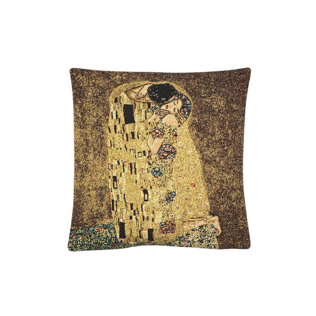 Gobelin Kissenhülle „Der Kuss“ nach Gustav Klimt. 33x33 cm
